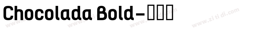 Chocolada Bold字体转换